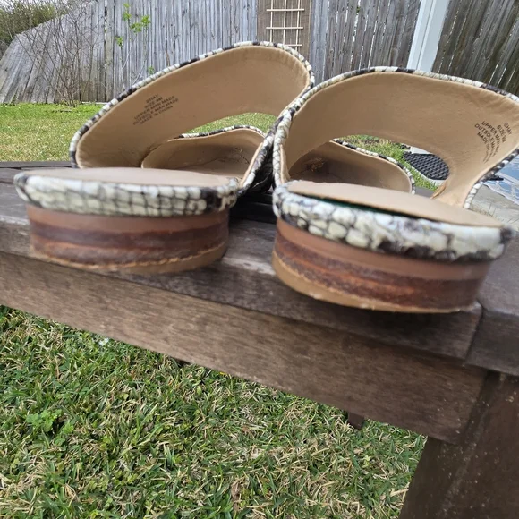 Coconuts by MATISSE Shay Snake Print Pointed Mules 9 - Picture 4 of 7